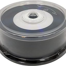 Blank CD - Professional Grade Vinyl CD-R with White Inkjet Printable Center - 25 Pack-image-96