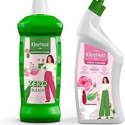 Kleenest Bathroom Cleaner and Toilet Cleaner Combo, Zero Bleach, Plant-Based, Rose Fragrance-16