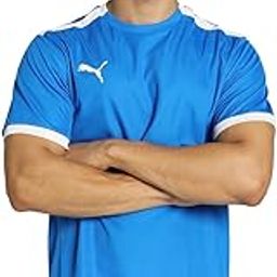 Puma Men's teamLIGA Football Jersey | Lightweight and Sweat Proof Polyester Sports Crew Neck Training T-Shirt for Men | Breathable Athletic T-Shirt for Football & Sports-image-95