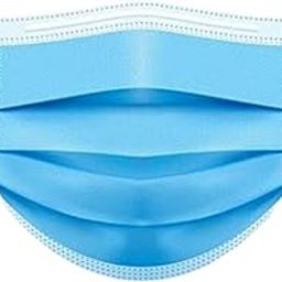 Disposable Multilayer Protective Mask unisex-Blue Nonwoven fabric 100pc-picture-46