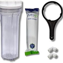 Transparent 10 Inch PRE - Filter Housing for All Type of RO UV UF Water Purifiers | Strong Build | Fit to Any Brand | Spun Candle Housing-image-62