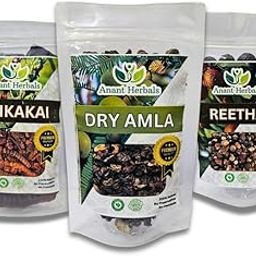 Anant Herbals Dried Amla, Reetha, Shikakai Combo Pack (Each 200g) | 100% Natural Pure Dried Shikakai, Whole Reetha, Dried Amla for Hair Care_600g-image-88