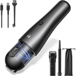 Car Vacuum, Handheld Vacuum Cordless, 4 in 1 Mini Vacuum Cleaner, Type-C Charge, 1.54LBs Portable Vacuum for Car, Office Desk, Keyboards, Black-image-43