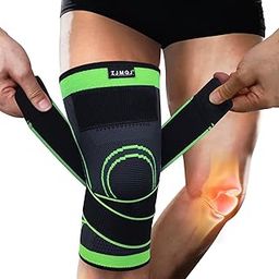 Khoddex Knee Brace Support with Removable Straps, Compression Sleeve for Men and Women, Arthritis Pain Relief, Running, Cross Training-picture-13