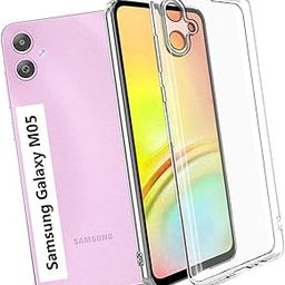 Amazon Brand - Solimo Shockproof Crystal Clear Back Cover Case for Samsung Galaxy M05 5G | 360 Degree Protection | Protective Design | Transparent Back Cover for Samsung Galaxy M05 5G-26