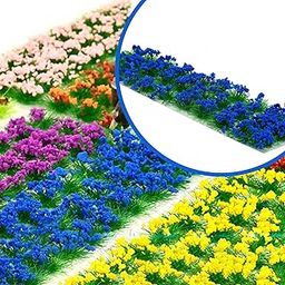 CALANDIS™ 30Pcs Flower Cluster Grass Tufts Static Scenery Model DIY Blue | Houses Cottages | Figurines | Decorative Collectibles-4