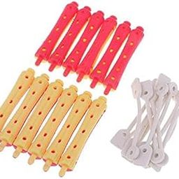 SAZ DEKOR® 2x12x Hair Curler Clamps Hairdreser Perm Rods Hair Styling DIY Tool 7 x 1.3cm|Satin Hair Rollers for All Hair Types|Soft & Flexible Sleep-In Curlers|Effortless Blowout Curls Overnight|-25
