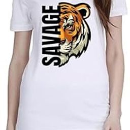 Savage (BLK) White Women Polo T-Shirt-image-89