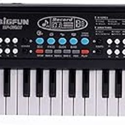 HOMOZE Musical Sound Toys 37 Key Piano Keyboard Toy with Recording and Mic and Adapter for Power | 8 Rhythms 8 Tones 6 Demos Portable Electronic Keyboard Toy Beginners Age 3 to 5 Years Boys Girls-29