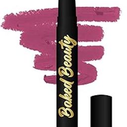 BAKED BEAUTY Lip Crayon | 2.5g | Forget Me Not | Purple Matte | Vitamin E | Shea Butter | Lightweight & Nourishing Formula | Long-Lasting & Smudge-Proof-46