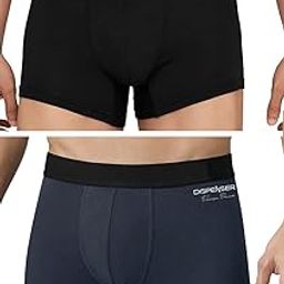 DISPENCER Men's Solid Nylon Antibacterial Regular Fit Boxer Trunk with No Marks Waistband (Pack of 2)-picture-34
