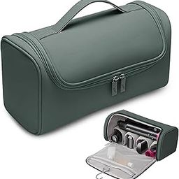 Linpr Hair Dryer Travel Case, Portable Hairdryer Storage Bag with Hanging Hook, Waterproof Hair Dryers Organizer Bags, Hairdryers Carrying Cases Compatible with Dyson Airwrap and Accessories (Green)-image-8