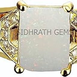 15.25 Ratti /14.00 Carat Super Multi-fire Opal Gold Finger Ring Certified Natural Oval White Australian Loose Gemstone (Certified Card from Lab - Certificate)-image-24