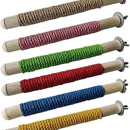 SAZ DEKOR® Bird Cage Branch Wood Climb Pet Bird Toys for Lovebirds Cockatiels Parakeets Brown-image-81