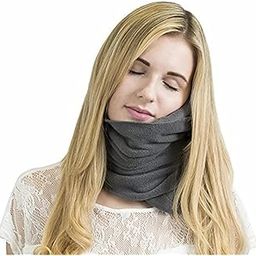 ARURA (LABEL) Airplane Car Neck Pillow Travel Comfy Sleep Orthopedic Neck Pillow for Neck Pain V C Shape No Inflatable-picture-2