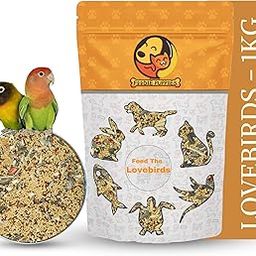 Foodie Puppies Bird Food for Love Birds | Natural & Healthy Premium Mix Seeds, Canary Seed, Sunflower Seed | Daily Birds Food Seeds | All Life Stages (Pouch - Love Bird Seed, 1Kg)-image-57
