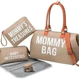 Bear Hugs Large Capacity 3-in-1 Premium Mommy Bag - Multi-Functional Diaper Bag with Ample Storage, Includes Insulated Pockets, Changing Mat, and Stroller Straps, Perfect for Travel and Everyday Use-image-98