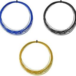 DESCTIDY Badminton String Multicolor High Resilience, Size- 0.69MM, 10M/33Feet Nylon Pack of 3-10