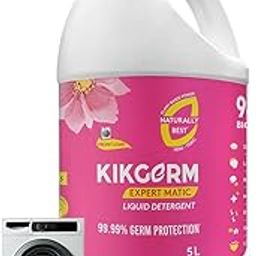 Plant Based Front Load Laundry Liquid Detergent - Natural, Eco-friendly, Non-toxic, Chemical-free, Biodegradable - Skin Safe, Pet Safe - Tough Stain Remover - 5 Litre-99