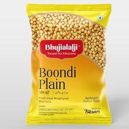 Bhujialalji Boondi Plain (pack of 1) 150g | Fried crispy bengal gram flour balls | Authentic Indian Snacks | Ready to eat | Crispy & Light snacks | Boondi for Raitha.-image-99