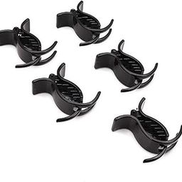 VK Pack of 6 Black Butterfly hair clip Tight Grip-10