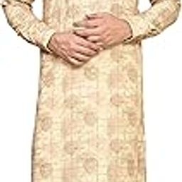 Cotton Lycra Kurta Pajama for Men | Plain Stitch with Fancy Button | Trendy Stretch Ethnic Set (VLSMKP631)-image-12