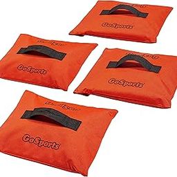 GoSports Sports Net Sand Bags Set of 4 - Weighted Anchors for Baseball Nets, Soccer Goals, Golf Nets, Football Nets, Hockey Nets and More, Orange-picture-21