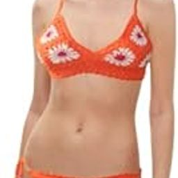 Bikini high Hip Brazilian Crochet Bikini Set Yellow Bikini Crochet Swimwear Bikini Crochet Beachwear Crochet Gift for Woman Orange-picture-54