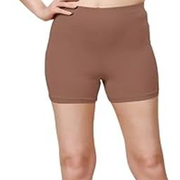 Women's High Coverage Super Combed Cotton Elastane Stretch Mid Waist Shorties with Concealed Waistband-image-43