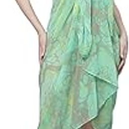Abstract Printed Swimwear Cover Up Sarong Green-99