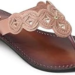 Pt-k537 Women's Pink Synthetic Leather Casual Heel Sandal-image-9