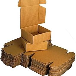 DCGPAC 3Ply Corrugated Brown Flat Box, 4x4x1.5 inches, Tab Lock Small Items Secure Packaging & Shipping Tiny Mailer Cardboard Boxes (Pack of 100)-picture-17