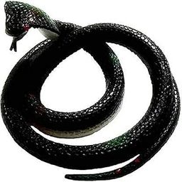 Munmoll FunRubber Snake Toy Real Cobra 28 Inches Prank Toy Cobra for Kids Black Colour Rubber Snake Prank Toy Big Size-26
