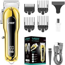 VGR V-680 Professional Salon Series Hair Clipper/Trimmer for Men, 200 min Runtime with 4 Length Settings (Gold)-38