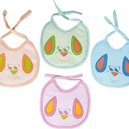 MW PRINTS Soft Cotton Washable and Reusable Absorbent Adjustable Feeding Bibs For Babies-18