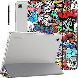 Robustrion Cover for Samsung Tab A9 Plus Cover Case 11 inch, Flip Cover Case for Samsung Galaxy Tab A9 Plus Cover/Tab A9+ Tablet Cover with Translucent Back [Auto Sleep/Wake Support] - Hippy-image-16