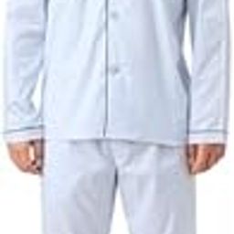 Men Blue Solid Night Suit-image-43