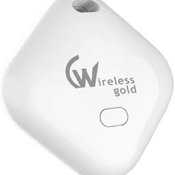 Wireless gold Air Tag for Apple with Loud Buzzer, Works with Apple Find My(No App Required), Worldwide Tracking for Keys, Wallets, Luggage, Pets and More, No Sim Needed, Replaceable Battery(White)-image-86