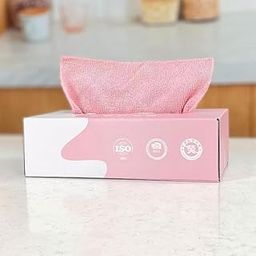 Microfiber Dish Cloths, Reusable Microfiber Cleaning Wet & Drying Wipes Super Absorbent Kitchen Cleaning Cloths with Dispenser Box Magic Cleaning Rag Towel For Hands, Home, Car Window (Pack-20 Pcs)-image-7