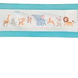 Xyronis Alloy Steel Bed Rail Guard for Baby/Kids Safety, Portable & Foldable, Baby Safety Essential, Adjustable Height, fits All Bed Sizes (Pink - Without Print) (Green, Pack of 1)-image-55