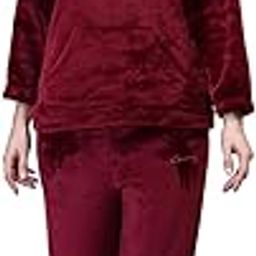 Women's Winter Full Sleeve Top and Pajama Pants Regular Fit Night Suit Hooded Top and Pyjama Set Ladies Night Dress-image-48