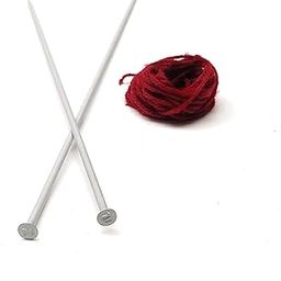 Girlyz Attire Products Aluminium Knitting Needle - No 6, Dia - 5Mm, Length - 35Cm, Knitting Needle for Making Woolen Artefacts Sweaters, Doormat, Woolen Toys (Pair of 1)-picture-12
