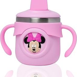 The Little LOOKERS Stainless Steel Insulated Hot & Cold Sipper Bottle for Baby| Sippy Cup | Sipper Bottle for Baby| Sipper Cup with Straw | Baby Travelling Water Bottle | (Pink - 260ml)-17