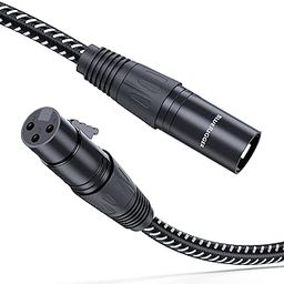 BlueRigger Premium XLR Pro Male to Female Balanced Shielded Cable (6.6 Feet/2 Meters) for Mic, Amplifier Mixer, Recording Studio, Speaker Systems and Foot Switch Pedal-28