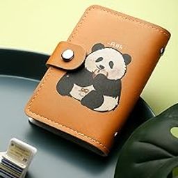 PU Cute Panda Card Wallet – Portable Panda Print Card Holder for Women & Kids | Multi-Card Storage Organizer, Snap Closure, RFID Blocking – Ideal for Travel, Gifting, Everyday Use (1)-image-11