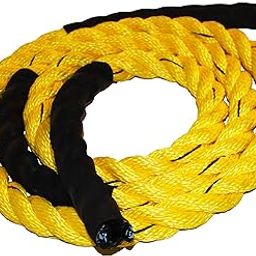 Azuka ® Polypropylene Ultimate Fitness Heavy Workout Jump/Skipping Rope 1Inch x 10 ft. for Intense Workout (Yellow)-11