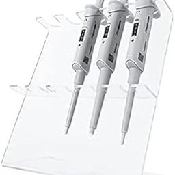 SUKHAD SERVICES Micropipette Stand Acrylic – Holds 5 Pipettes | Z-Shape Linear Vertical Stand | Transparent Rack for Chemical Laboratory, Industrial & Scientific Use, Chemistry Lab Equipment-5