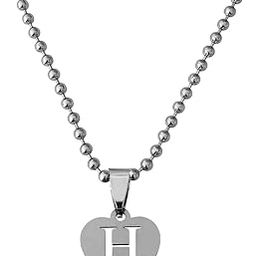 English Alphabet Initial Charms Letter Initial A Alphabet Silver Stainless Steel Letters Script Name Pendant Chain Necklace from A-Z for Men And Women-image-99