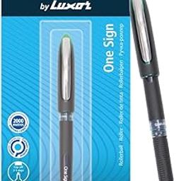Luxor Schneider, One Sign Roller Ball Pen - Green, 1.0 mm, 2000 mtrs writing length, Waterproof Ink, Consistent ink flow, Ideal for Professionals & Office essential-image-5