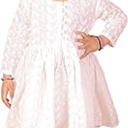 Vastramay Girls' Chikankari Cotton Kurta & Churidar Set – Festive Ethnic Wear for Holi & Eid-image-66